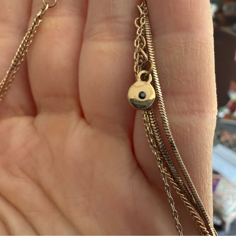 Gold Star and Pearl Charm Layered Necklace ✨ - Picture 3 of 4